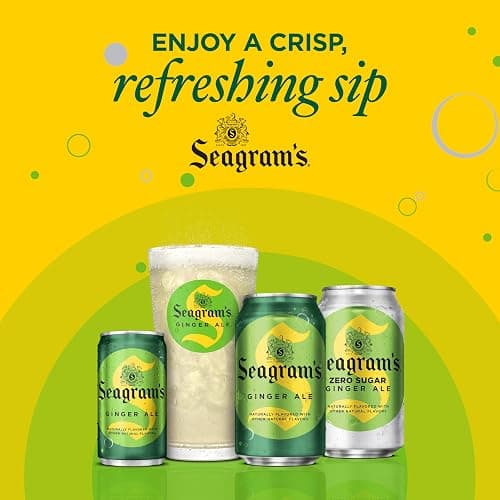 Seagrams Ginger Ale Soda Soft Drinks, 7.5 fl oz, 10 Pack | Caffeine-free sparkling soft drink thumbnail 6