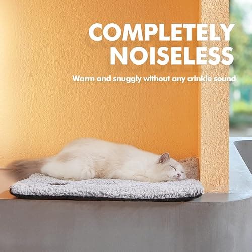 Self Warming Cat Bed Self Heating Cat Dog Mat 24 x 18 inch Extra Warm Thermal Pet Pad for Indoor Outdoor Pets with Removable Cover Non-Slip Bottom Washable Non Electric thumbnail 2