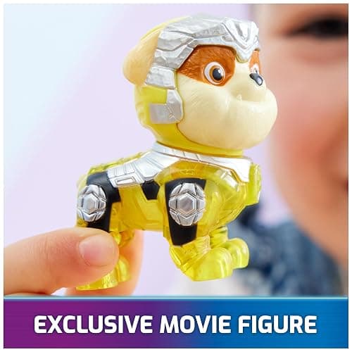 Paw Patrol: The Mighty Movie, Construction Toy Truck with Rubble Mighty Pups Action Figure, Lights and Sounds, Kids Toys for Boys & Girls 3+ thumbnail 5