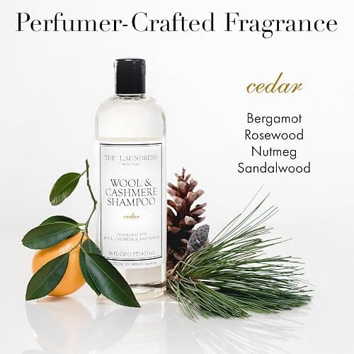 The Laundress Wool & Cashmere Shampoo, 31 Loads, Concentrated Liquid Laundry Detergent, Cedar Scent, Gentle Cold-Water Hand or Machine Wool Wash for Delicate Fabrics - Merino, Mohair & Knit Blends thumbnail 3