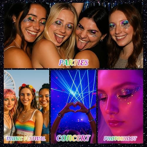 UCANBE Chameleon Multichrome Eyeshadow Palette, 10 Colors Shifting Chromatic Light-Reflecting Metallic Eye Shadow, Multi-Use Blendable Holographic Glitter Shimmer Eye Makeup Pallet (Solar Python) thumbnail 7
