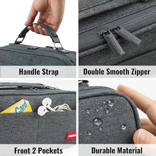 JOINPRO Pencil Case, Large Capacity Pencil Case Organizer; Double Zipper Storage Bag; Big Pencil Pouch for College School Office Teen Girl Boy Men Women Adult thumbnail 3