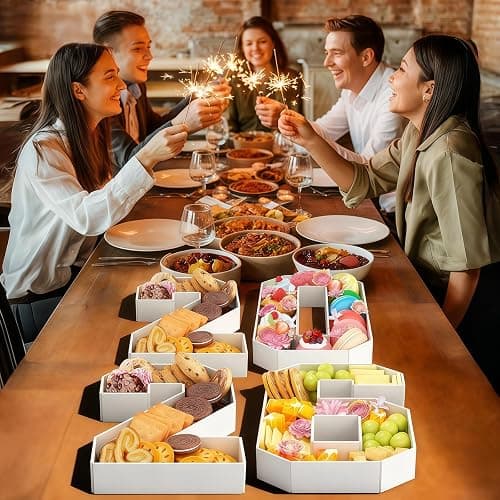 HILAVO 2026 Charcuterie Number Fillable, 4Pcs 13.7" Numbers Charcuterie Board Box 2026 Graduation Decorations Food Serving Tray for Congrats Grad Sports Event Birthday Party Supplies thumbnail 4