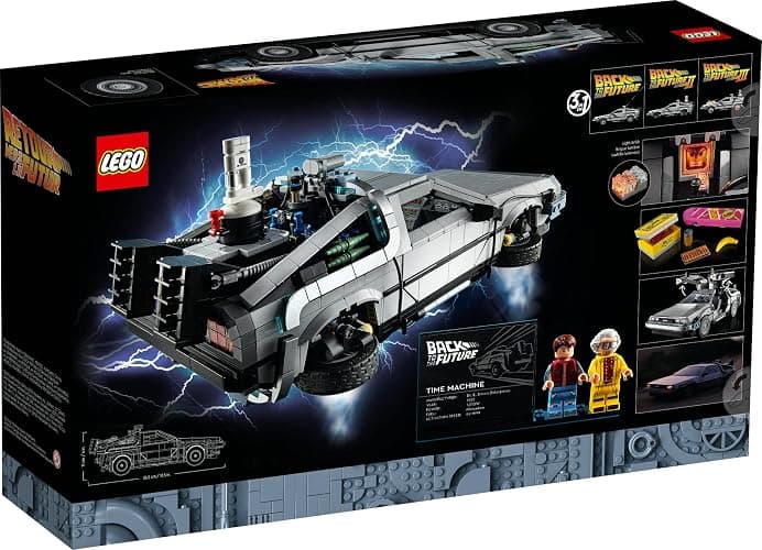 LEGO Icons Back to The Future Time Machine 10300, Model Car Building Kit Based on The Delorean from The Iconic Movie, Perfect Build for Teens and Adults Who Love to Create thumbnail 6
