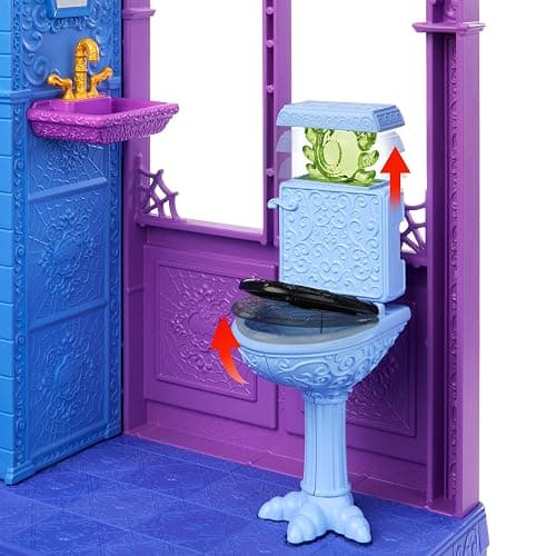 Monster High Boo-tique Hotel Doll House, Foldable Playset with Spooky Surprises in Every Room and 13+ Pieces Including Furniture and Accessories thumbnail 6