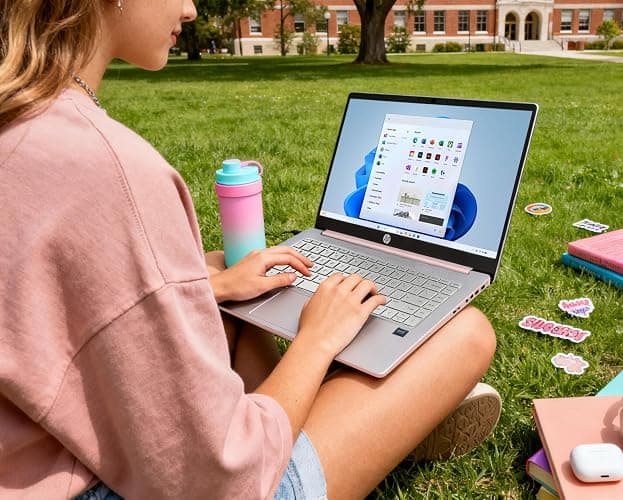 HP Ultrabook Laptop with Copilot AI & Office 365 • Intel 4-Core CPU • 1.1TB Storage (1TB OneDrive and 128GB SSD) • 8GB RAM • Windows 11 w/o Earbuds thumbnail 8