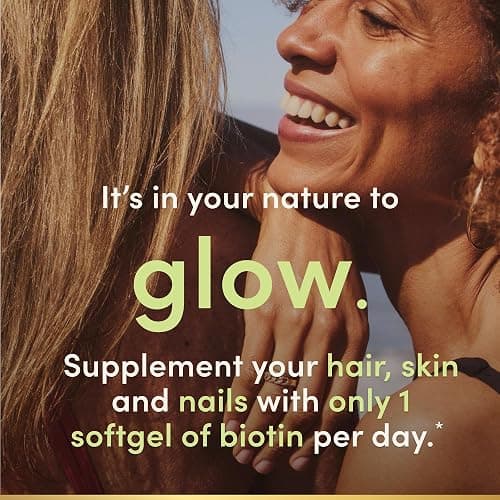 Nature's Bounty Biotin Hair Skin and Nails Vitamins, Supports Healthy Hair, Skin and Nails, 10,000 mcg, 120 Softgels (Pack of 2) thumbnail 6