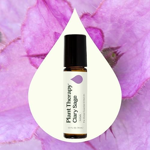 Plant Therapy Clary Sage Pre-Diluted Essential Oil Roll-On 10 mL (1/3 oz) 100% Pure, Natural Calming Aromatherapy for Sleep, Hair, Skin, and Women’s Health thumbnail 3
