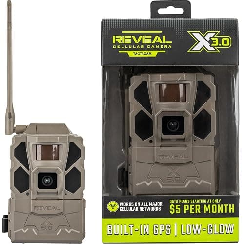 TACTACAM Reveal X 3.0 Cellular Trail Camera, Night Vision, Waterproof | 4K photo, 1080p video; auto-connect multi-carrier LTE; no SD card needed; 6+ month battery life; IP66 rated - Image 1
