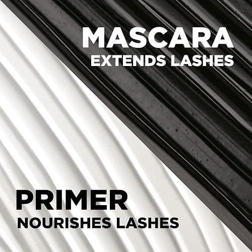 L'Oreal Paris Makeup Double Extend Tubing Mascara, Lengthening 2 Step Mascara, Smudgeproof, Black thumbnail 6
