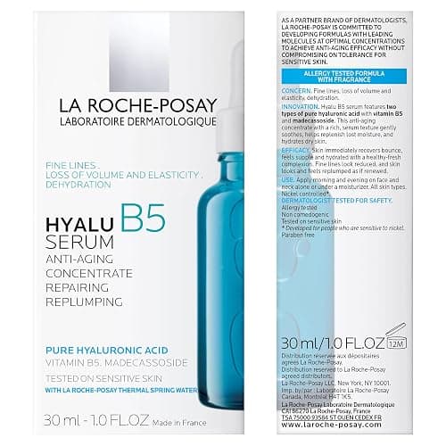 La Roche-Posay Hyalu B5 Pure Hyaluronic Acid Serum for Face, Vitamin B5 + Hyaluronic Acid + Madecassoside, Hydrating Serum Visibly Plumps Skin, Sensitive Skin Safe, Anti Aging, Oil-Free thumbnail 10