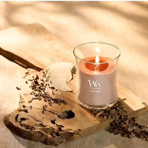 WoodWick Patchouli Crème Gifts for Women and Men, 9.7 oz Medium Hourglass Candle with Crackling Wick thumbnail 5