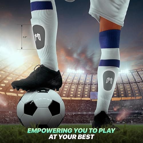 MediCaptain MiniGuards - Mini Shin Guards for Soccer Players - Tiny Shin Pads for Men, Women, Teens - Miniature Shin Guards 3.9 x 2.4 inch - Perfect for High Level Soccer Athletes thumbnail 3
