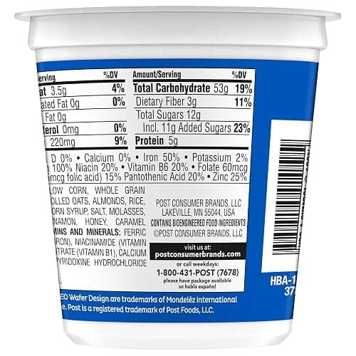 Post Oreo Puff Cereal Cup, Chocolate Cereal, 1 oz cup (Pack of 12) thumbnail 2