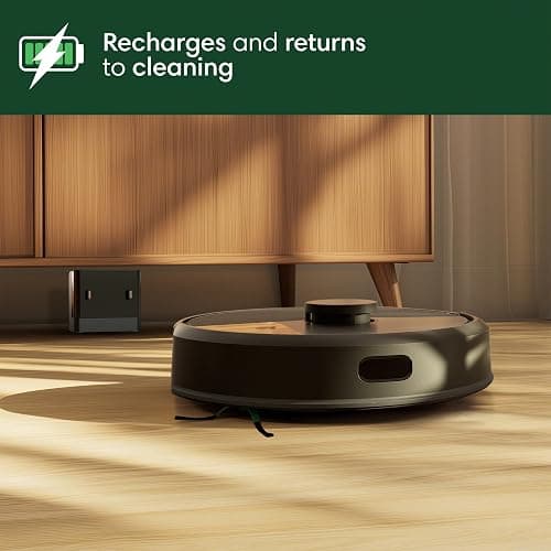 iRobot Roomba 105 Vac Robot Vacuum with AutoEmpty Dock - Self-Empties for 75 Days, Easy to use, Intense Power-Lifting Suction, LiDAR Navigation, Multi-Surface Cleaning, Cleans in Neat Rows thumbnail 8