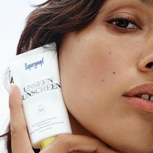 Supergoop! Unseen Sunscreen - SPF 50 - Clear & Invisible Face Sunscreen + Broad Spectrum + Makeup-Gripping Primer - Weightless, Scentless, Oil Free - For All Skin Types & Tones - 1.7 fl oz thumbnail 5