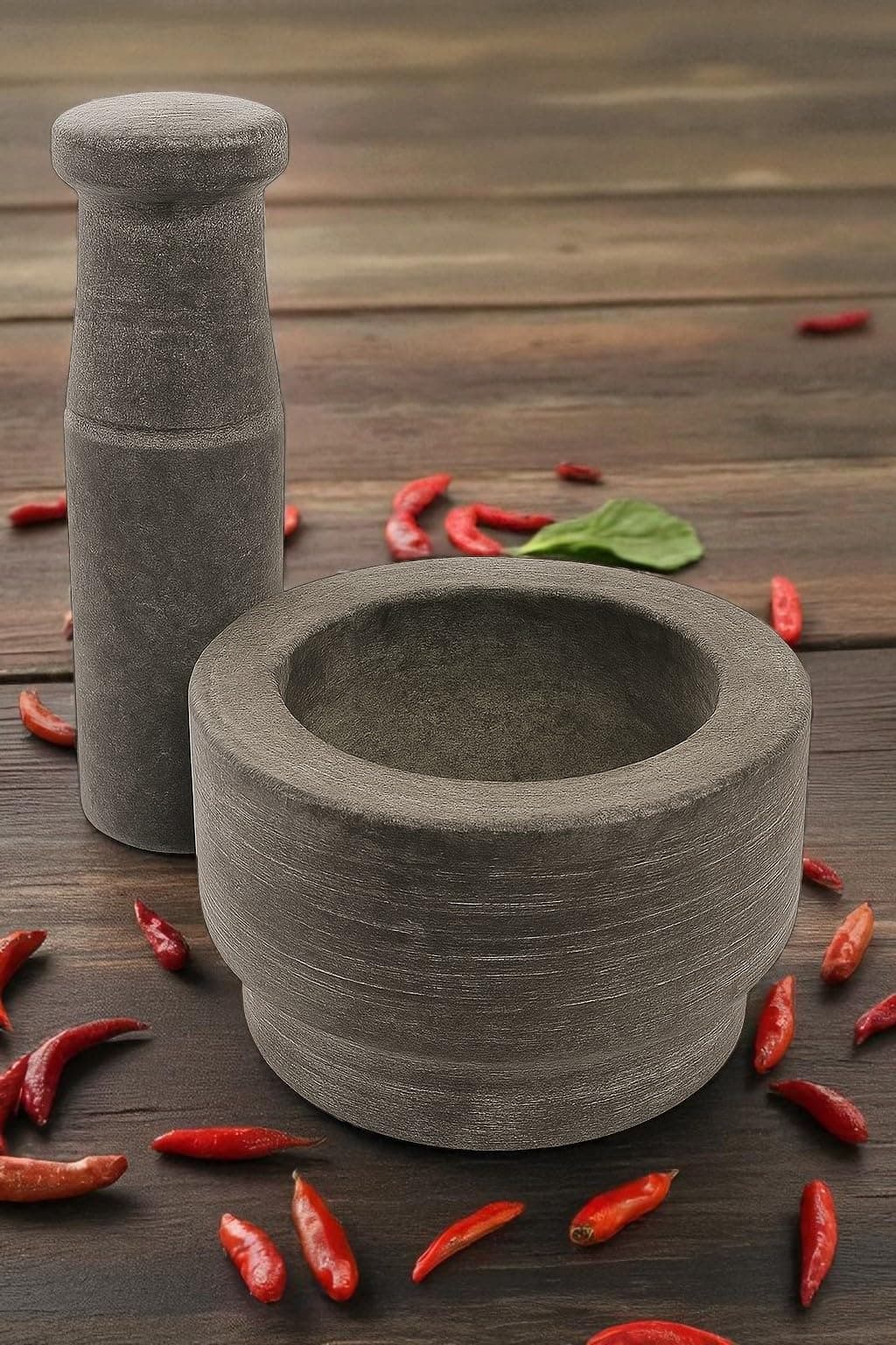 Stone Mortar and Pestle Set/Khal Dasta Ural Set/Khalbatta okhli Masher thumbnail 7