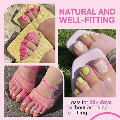 UNA GELLA Square Gel Toe Tips - 504pcs, 15 Sizes, Full Cover, Press Ons, Soak Off, DIY Nail Salon thumbnail 2