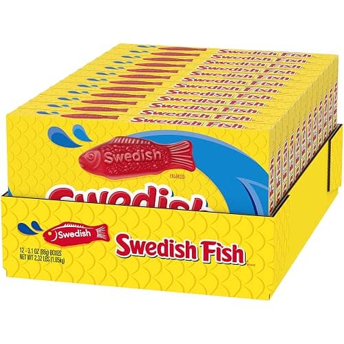 SWEDISH FISH Soft & Chewy Candy, Bulk Candy, 12 - 3.1 oz Boxes thumbnail 13