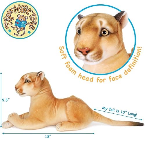 TigerHart Monique The Mountain Lion - 18 Inch (Tail Measurement Not Included) Stuffed Animal Plush thumbnail 2