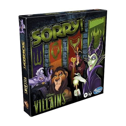Hasbro Gaming Sorry! Board Game: Disney Villains Edition Kids Game, Family Games for Ages 6 and Up (Amazon Exclusive) - Green thumbnail 5