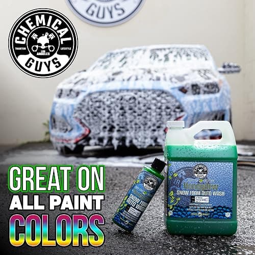 Chemical Guys CWS 110 64 Honeydew Snow Foam Car Wash Soap (Works with Cannons, Foam Guns or Bucket Washes) Safe for Trucks, Motorcycles, RVs & More, 64 fl oz (Half Gallon), Honeydew Scent - 64 Fl Oz (Pack of 1) - HONEYDEW thumbnail 5