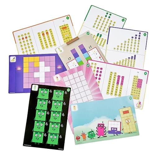 hand2mind Numberblocks 31-40 MathLink Cubes Activity Set, 10 Activities | Preschool and Kindergarten Learning Activities, Educational Toys for Kids, Counting Math Manipulatives, Numberblocks Set thumbnail 4