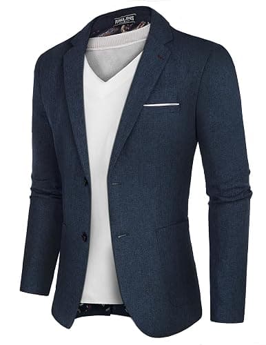 PJ PAUL JONES Mens Casual Sport Coat Blazer Two Buttons Lightweight Business Jackets thumbnail 7