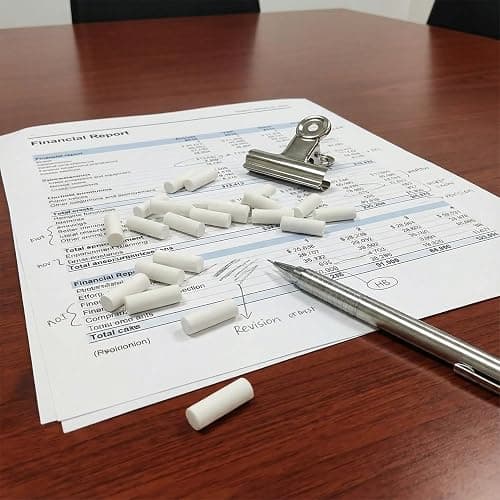 Lekgavd 50 Pcs Mechanical Pencil Eraser Refills, White Refill Erasers for Propelling Pencils, Universal Traceless Eraser Replacement for Office Notebook Drafting thumbnail 2