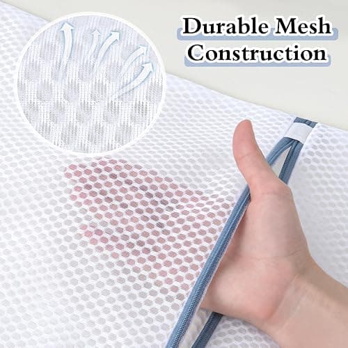 Durable Mesh Laundry Bags 5-Pack (12x16 Inch) Delicates Protector for Lingerie & Baby Clothes thumbnail 4