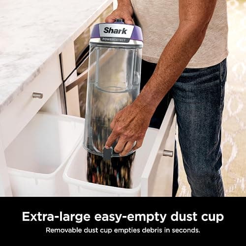 Shark POWERDETECT Upright Vacuum Cleaner with HEPA Filter, Heavy Duty Vacuum with Powerful Suction for Pet Hair Pickup, DuoClean Technology, Powered Lift-Away, Ideal for Carpets & Hardfloors, AZ4002 thumbnail 16
