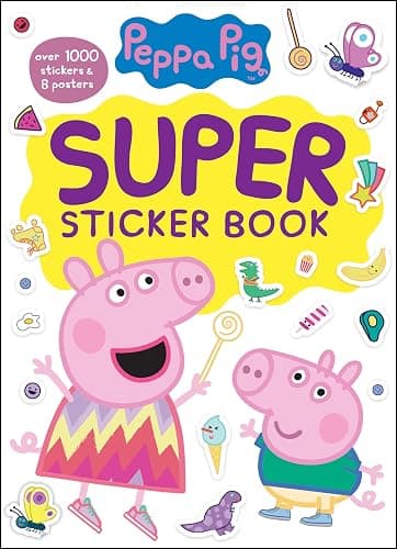 Peppa Pig Super Sticker Book: Over 1000 Stickers & 8 Posters - Image 1