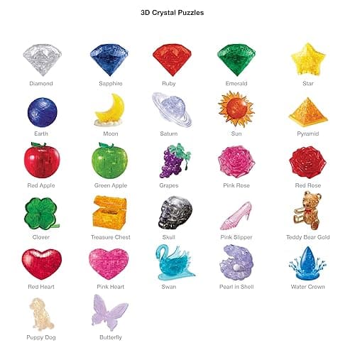 Bepuzzled Original 3D Crystal Puzzle - Sapphire - Fun yet challenging brain teaser that will test your skills and imagination, For Ages 12+ thumbnail 6