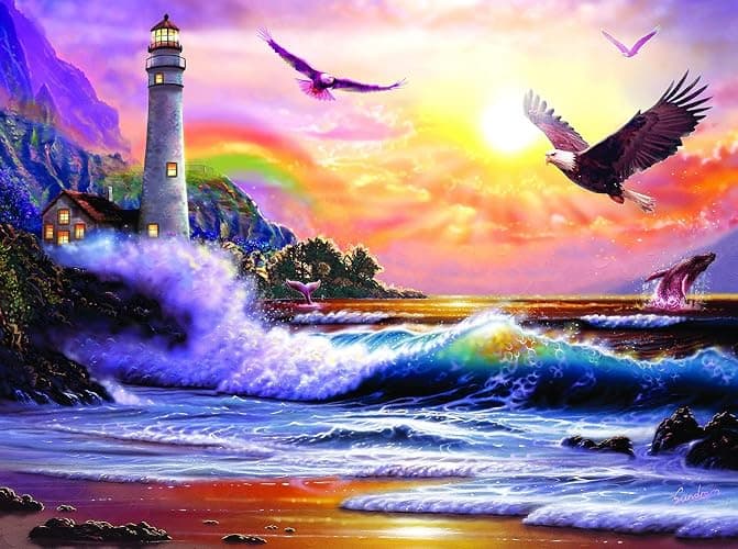 SUNSOUT INC - Keeping Watch - 1000 pc Jigsaw Puzzle by Artist: Steve Sundram - Finished Size 20" x 27" - MPN# 70854 thumbnail 2
