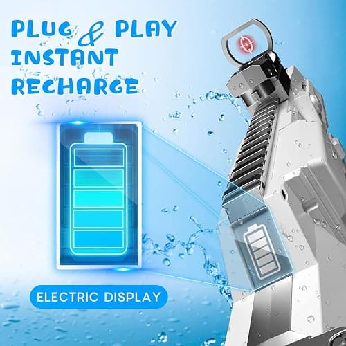Fully Automatic Gel Ball Blaster Gun High Speed 180+ FPS Electric Gel Gun for Outdoor Shooting Game Summer Gifts Ages 14 & Up thumbnail 4