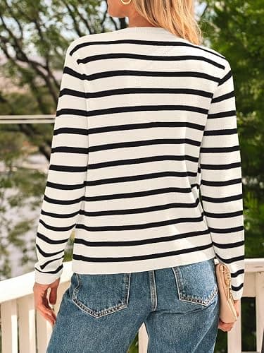 LILLUSORY Women Cardigan Sweaters Fall Outfit Clothes Fashion Cropped Jackets Trendy 2025 Casual Long Sleeve Tops thumbnail 4