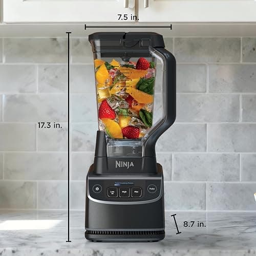 Ninja UltraCrush Professional Blender | 1000W Power, XL 72-oz.* Pitcher | Total Crushing Technology | 3 Manual Speeds for Smoothies, Sauces & More | Full-Size Countertop | Black | BP201 (2026) thumbnail 3