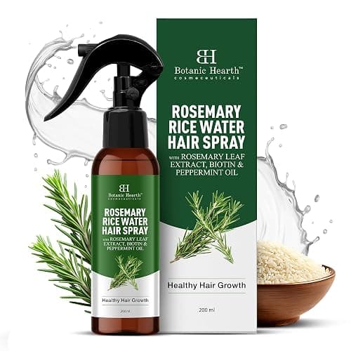 Botanic Hearth Rosemary & Rice Water Hair Growth Spray - 6.8 Fl oz | Leave In Conditioner, Root Enhancer, Korean Scalp Treatment, Anti-Itch & Hair Strengthening Spray Suitable for Women & Men - Image 1