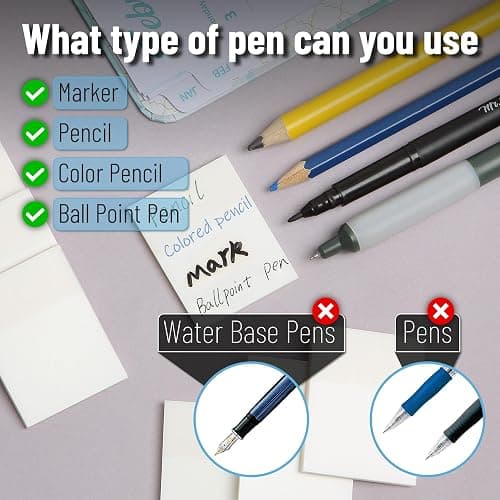 Mr. Pen- Small Transparent Sticky Notes, 1.5"x2", 20 Pads, 1000 Sheets, Mini See Through Self-Adhesive Notes Bulk for Bible Journaling and Studying, Water-Resistant, Clean Removal thumbnail 5