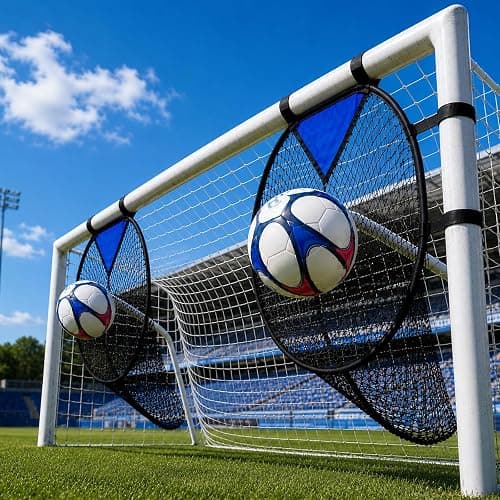 KALYVON Soccer Goal Target Net Top Bins Training (2pcs) | Top Corner Shooting Target with Reinforced Frame, Accuracy Practice for Sizes 2–5 Balls, Trainer Gift for Kids & Adults - Image 1