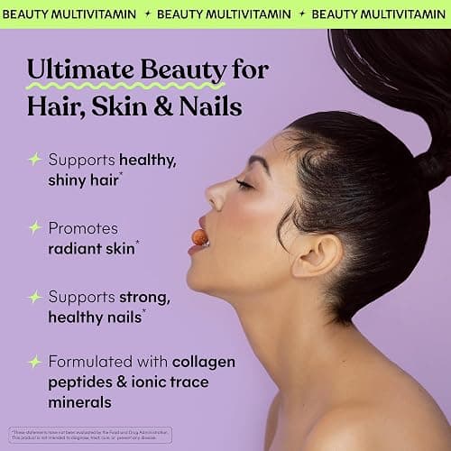 Lemme Glow Collagen Gummies for Strong Nails & Healthy Skin, 30-Day Supply | Strong hair & nails, Healthy Skin, Peptides, Biotin, Trace Minerals, Zinc, Vitamins A, C & E, Dairy & Gluten Free thumbnail 2