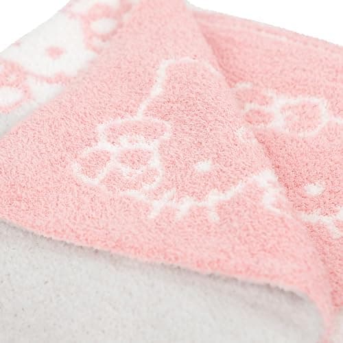Hello Kitty Feather Knit Fluffy Throw Blanket - Fuzzy Blanket Measures 50 x 60 Inch, Super Soft Soft Lightweight Pink Accent for Couch or Chair thumbnail 4