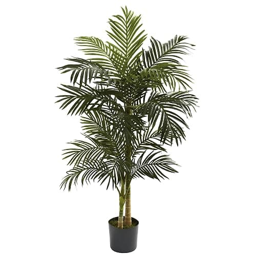 Nearly Natural 5' Golden Cane Palm Tree - Image 1