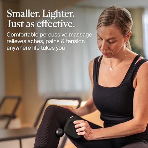 TheraGun Mini (3rd Generation) by Therabody – Ultra-Portable Massage Gun and Travel Essential for Fast, Effective Pain and Tension Relief Anywhere (Black) thumbnail 3