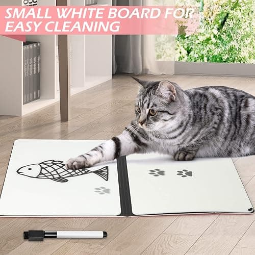 Mini Whiteboard 12"x9" Small White Board Dry Erase, Erasable Notebook Foldable Desk Whiteboard Holder Dry Erase Board, Office, Home, Travel, School, Portable (Pink) thumbnail 4