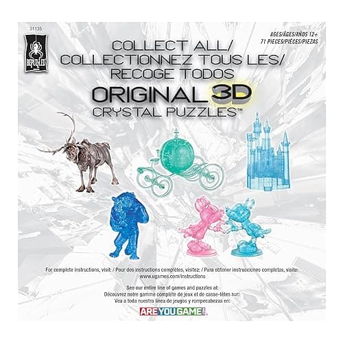 BePuzzled, Cinderella's Carriage Deluxe Original 3D Crystal Puzzle, Perfect for Puzzlers Ages 12 and Up, Challenging to Complete and Beautiful to Display, Collect Them All thumbnail 10