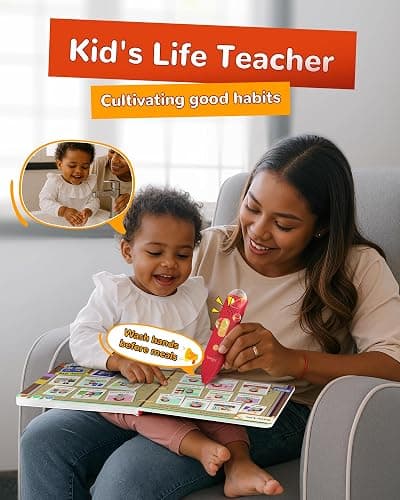 KOKODI Talking Pen Books Sets, Interactive Audio Sound Books Kids Learning Electronic Toys for Boys Girls, Autism Sensory Games, Early Educational Gifts Birthday Gifts for Toddlers Kids Age 2 3 4 5 thumbnail 5