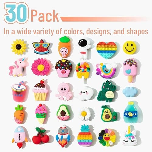 Mr. Pen- Different Charms, 30, 50, 60 Pcs, PVC Random Decoration Charms for Decoration thumbnail 2