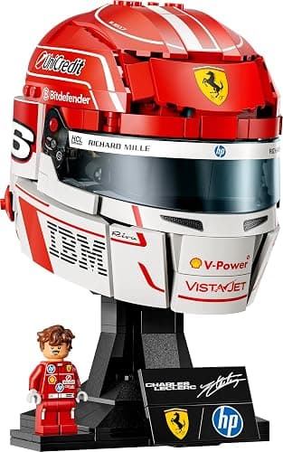 LEGO Editions Scuderia Ferrari HP Casque de Charles Leclerc - Produit F1 - Maquette avec Minifigurine Collector - Décoration Intérieure - Cadeau pour Garçon dès 14 ans et Adulte Fan d'Automobile 43014 thumbnail 5