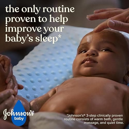 Johnson's Baby Bedtime Lotion, Soothing NaturalCalm Aromas, Gentle Nighttime Baby Lotion, Helps Relax & Soothe, Hydrating, No added Parabens & Dyes, 27.1 fl. oz thumbnail 3